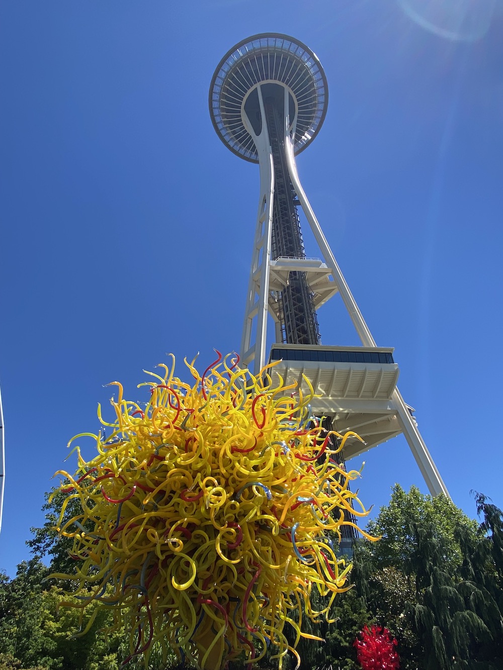 Chihuly glass near the Space Needle