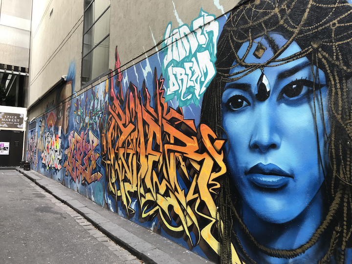 Street art wall
