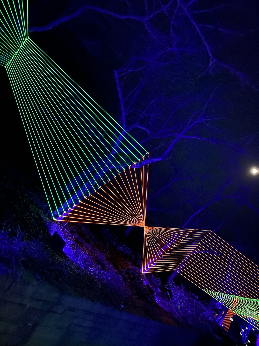 Neon light installation