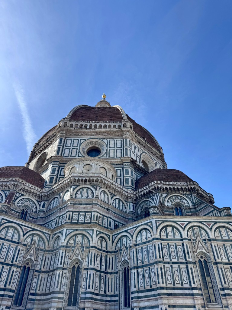 Florence Cathedral dome against a blue sky