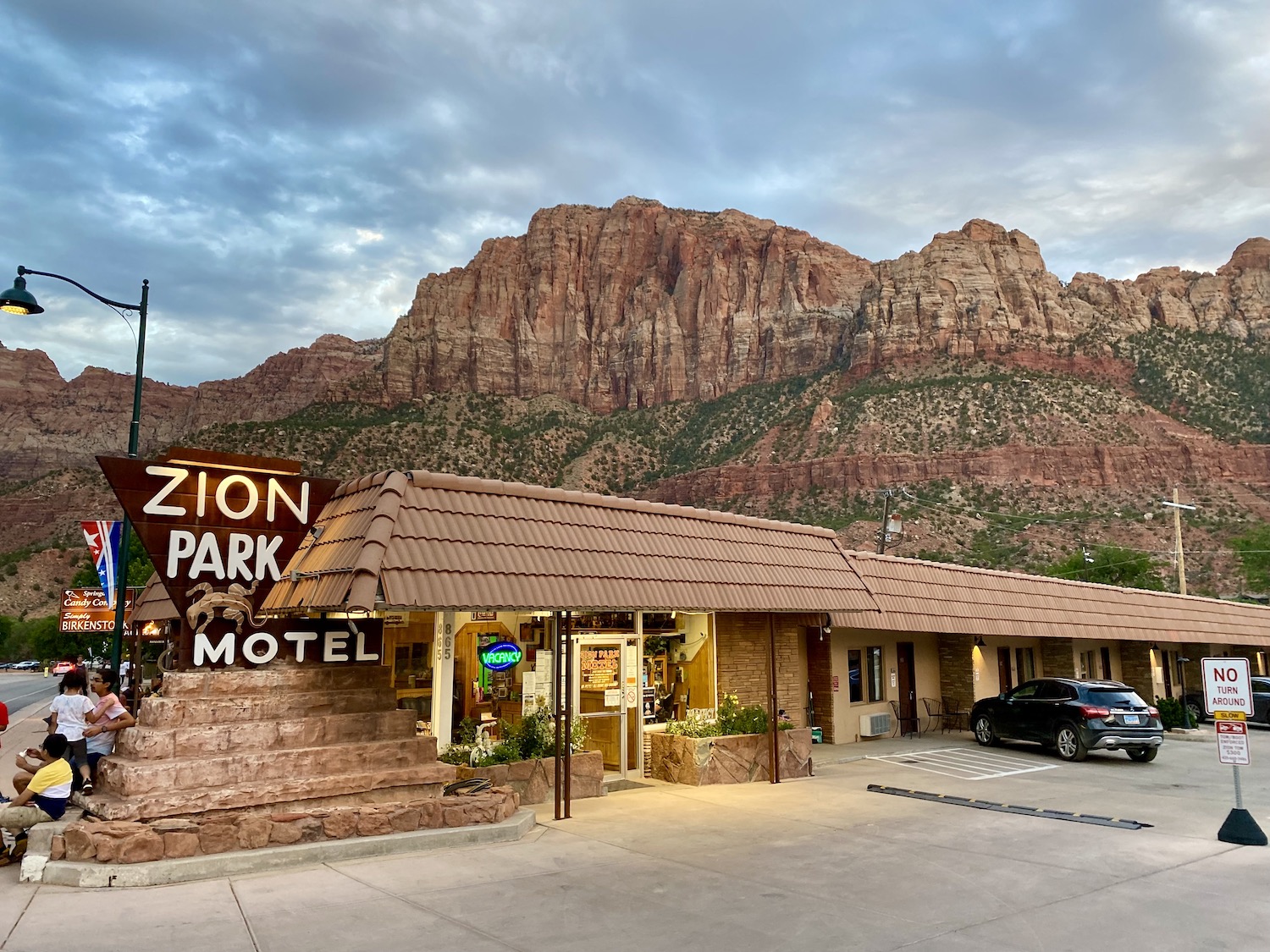 Motel stay near Zion