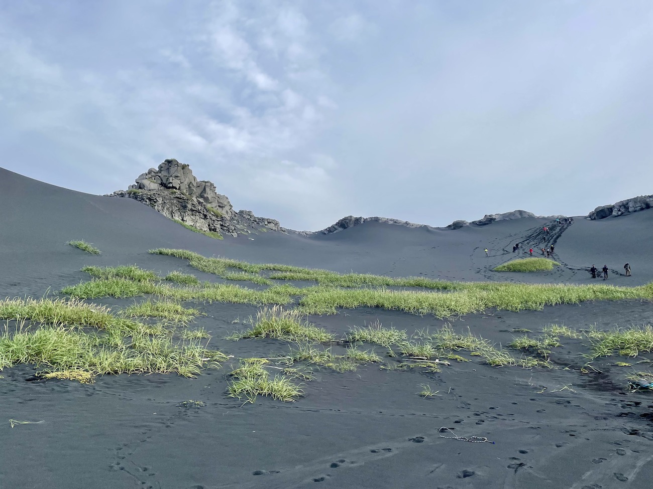 Black sand dunes in Iceland