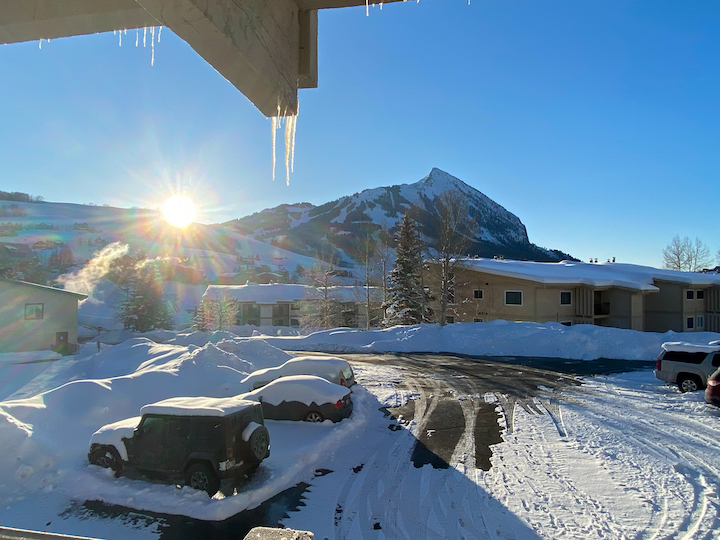 A view of Crested Butte Mountain in Colorado