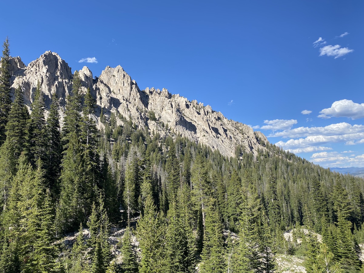 Rock formations on the Sawtooth Mountains, Idaho