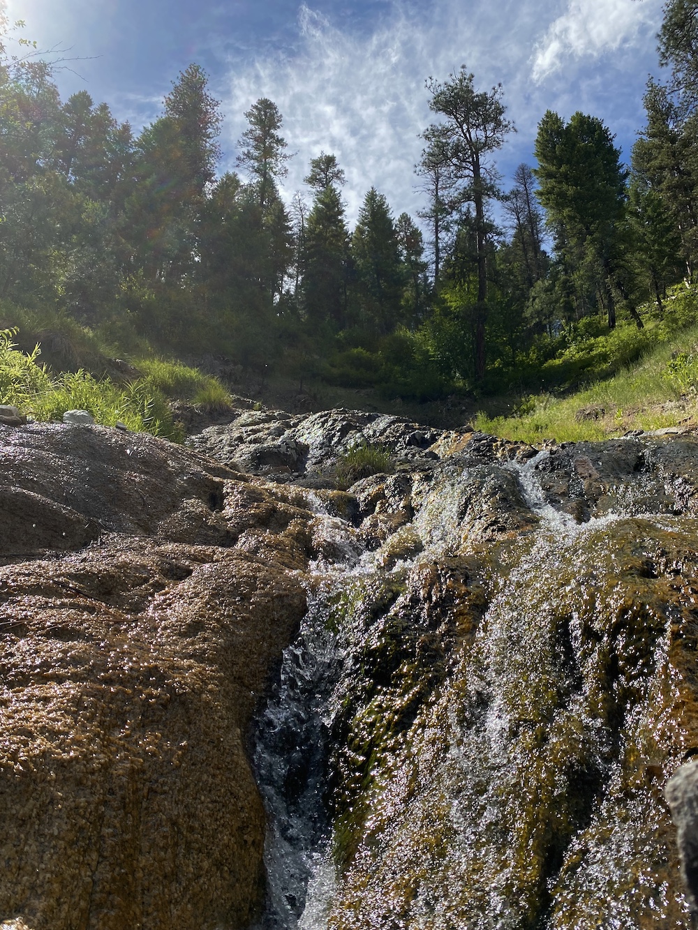 Views from the hot springs in Idaho