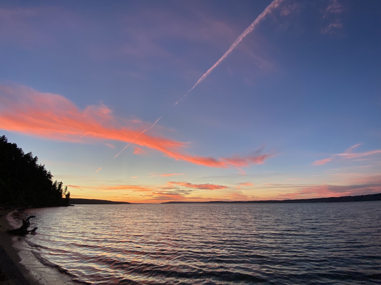 An extra special sunset on the Puget Sound, WA