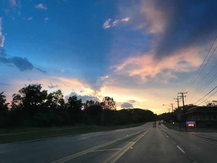 Sunset in Northbrook, IL